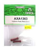 AXIAL AXA1363 鋁合金延伸柱(紅色7X25mm)